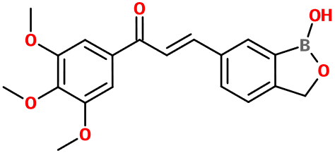 (image for) MC003685 (E)-[1-(1,3-Dihydro-1-hydroxy-2,1-benzoxaborol-6-yl)-3-(3,4,5-trimethoxyphenyl)]propenone